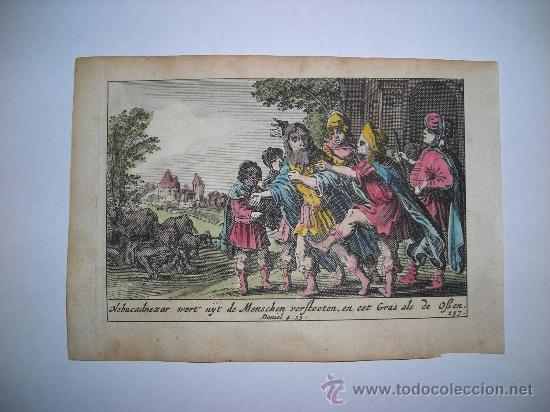 Arte: Escena b&iacute;blica del profeta Daniel, Conrad Meyer, 1666 - Foto 1