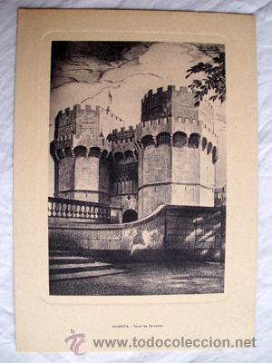 Art: TORRE DE SERRANOS - VALENCIA. RISOM (Firma) 1956
