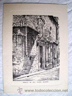 Art: TEMPLO DE SAN MARTI - VALENCIA. CORELLA Vicente (Firma). 1963