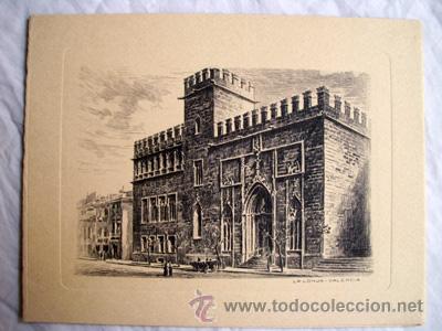 Arte: LA LONJA - VALENCIA. 1963 - Foto 1