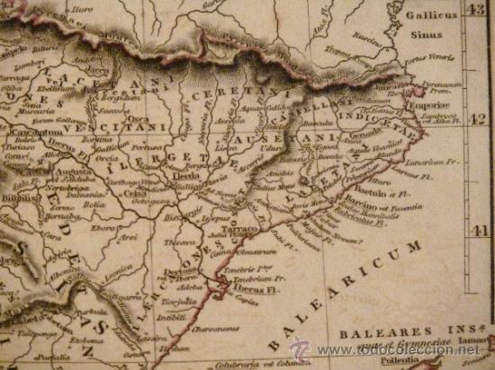 Arte: grabado mapa espa&ntilde;a 1828 - Foto 3