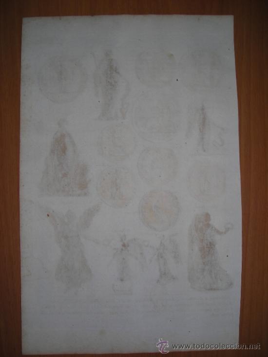 Arte: Monedas y figuras aleg&oacute;ricas, Montfaucon,1757 - Foto 2