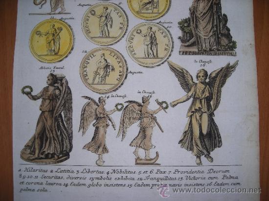 Arte: Monedas y figuras aleg&oacute;ricas, Montfaucon,1757 - Foto 4