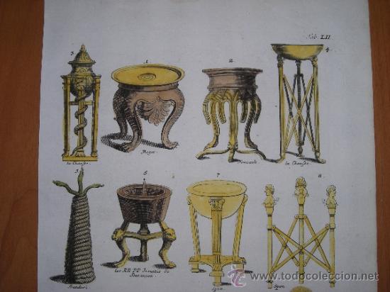 Arte: Pies de mesas, Montfaucon, 1757 - Foto 3