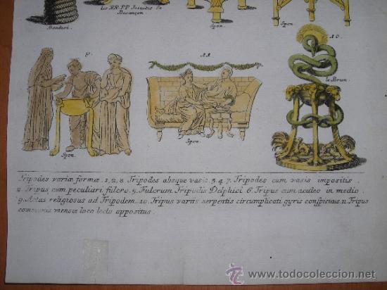 Arte: Pies de mesas, Montfaucon, 1757 - Foto 4