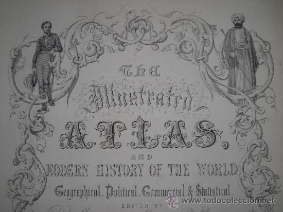 Arte: Portada de t&iacute;tulo de Atlas, John Tallis, 1851 - Foto 4
