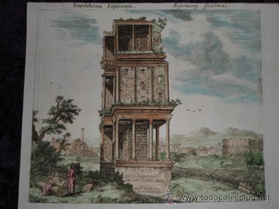 Arte: Septizodium , Sandrart, 1679 - Foto 1