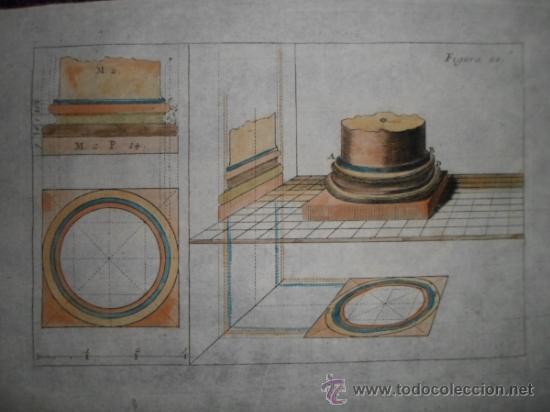 Arte: Perspectiva de columna, Andrea Pozzo,1708 - Foto 1