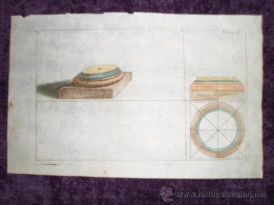 Arte: Basa de columna, Andrea Pozzo, 1708 - Foto 3