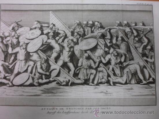 Arte: Guerra romana contra los dacios, Polybio-Trattner, 1759 - Foto 1