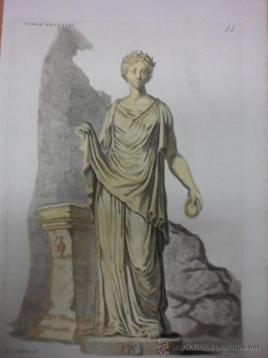 Arte: Virgo Vestalis, Sandrart, 1679 - Foto 1