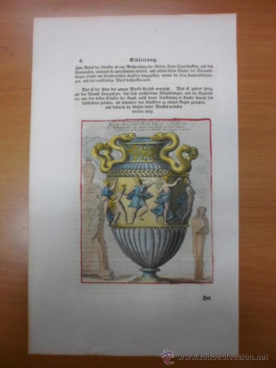 Arte: Vasija decorada romana, Sandrart, 1679 - Foto 2