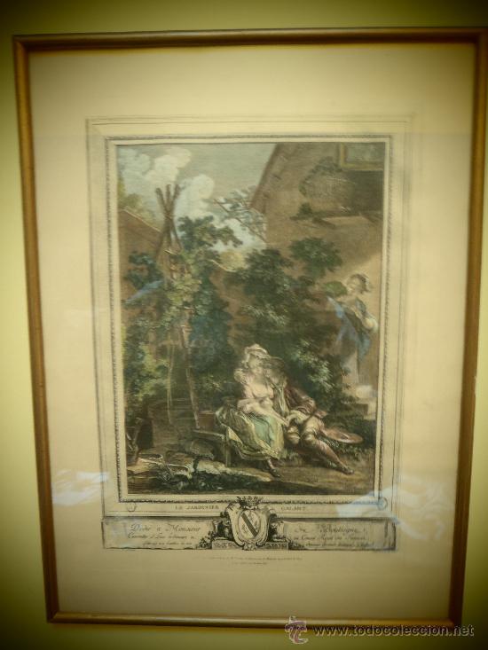 Arte: ANTIGUO GRABADO FRANCES. - Foto 1