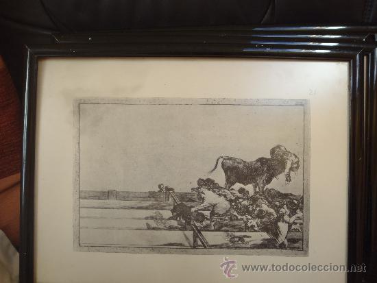 Arte: CUADRO GRABADO DE TAUROMAQUIA - Foto 1