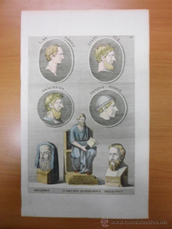 Arte: Bustos griegos, 1679, Sandrart - Foto 2