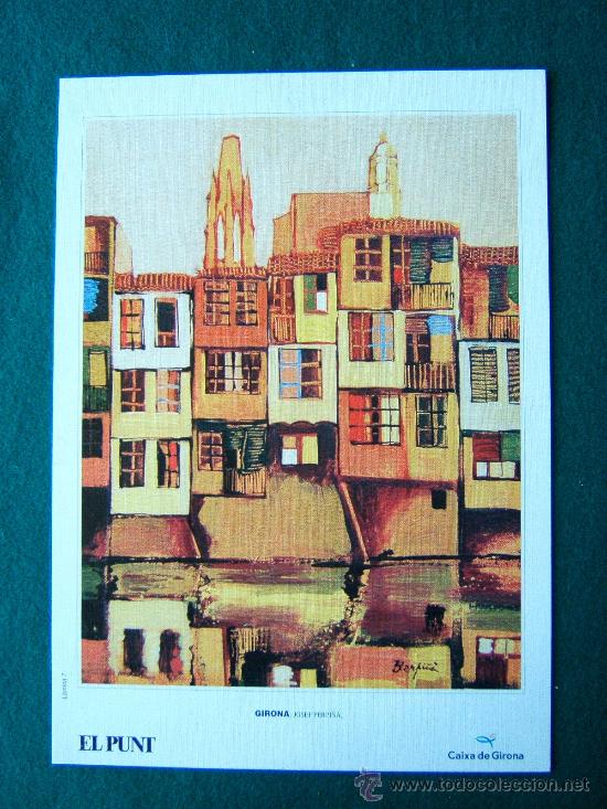 Art: JOSEP PERPI&Ntilde;&Agrave; - GIRONA - LAMINA 7 - CARTULINA - 24X34 CM - A&Ntilde;OS 1980/90 ?
