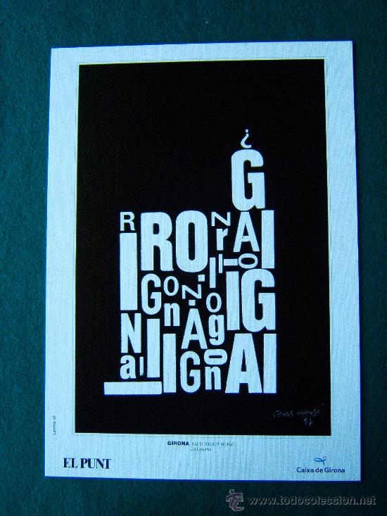 Art: PACO TORRES MONS&Oacute;. LA CATEDRAL - GIRONA -LAMINA 10 - CARTULINA -24X34 CM -A&Ntilde;OS 1980/90 ?
