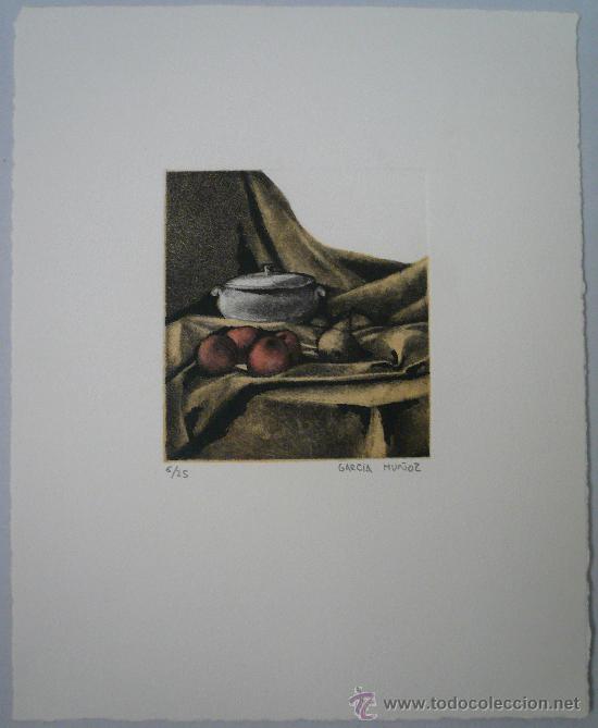Arte: GRABADO - BODEG&Oacute;N CON SOPERA Y FRUTAS - Foto 1