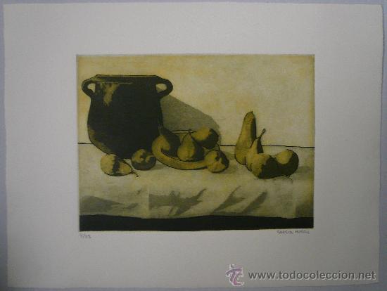Arte: GRABADO - BODEG&Oacute;N CON OLLA Y PERAS - Foto 1