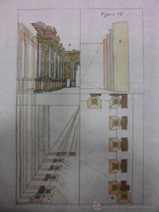 Arte: Perspectiva de columnas barrocas I, 1708, Andrea Pozzo - Foto 1