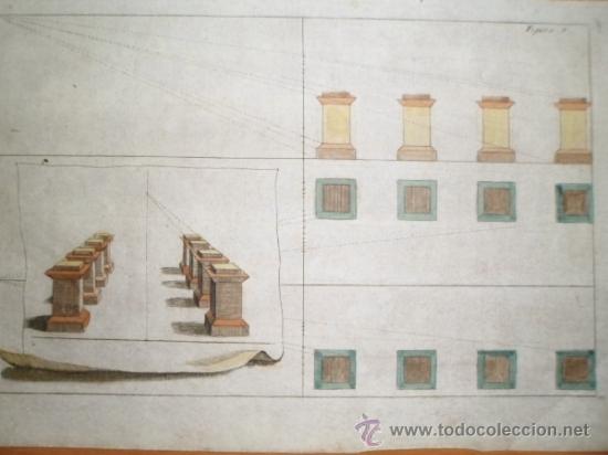 Arte: Perspectiva de columnas barrocas II, 1708, Andrea Pozzo - Foto 1