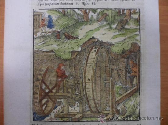 Arte: Mina subterr&aacute;nea, 1557, Agricola - Foto 1