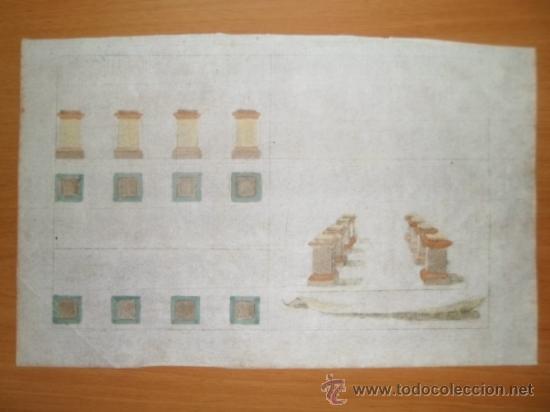 Arte: Perspectiva de columnas barrocas II, 1708, Andrea Pozzo - Foto 3