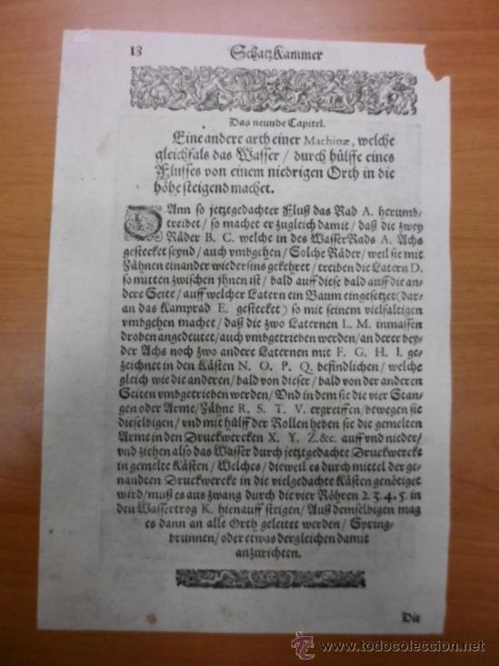 Arte: Bomba hidr&aacute;ulica renacentista, 1620, Ramelli - Foto 3