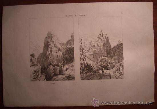 Arte: 1833. Grabado franc&eacute;s. Luque y Loja. - Foto 1