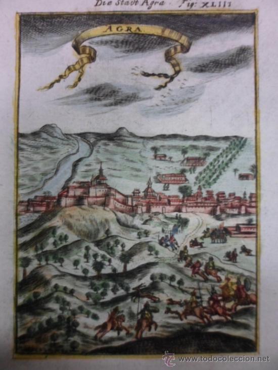 Arte: Agra (India), 1719, Alain Manesson - Foto 1