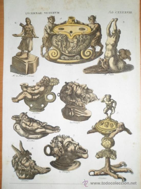 Arte: Lucernas romanas I, 1757, Montfaucon - Foto 1