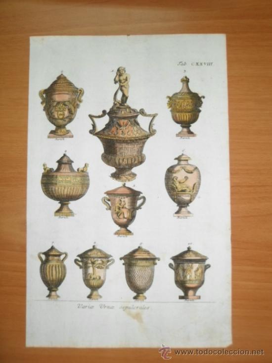 Arte: Urnas funerarias romanas, 1757, Montfaucon - Foto 2