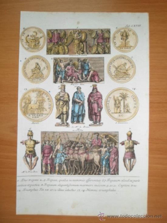 Arte: Relieves y monedas romanas, 1757, Montfaucon - Foto 2