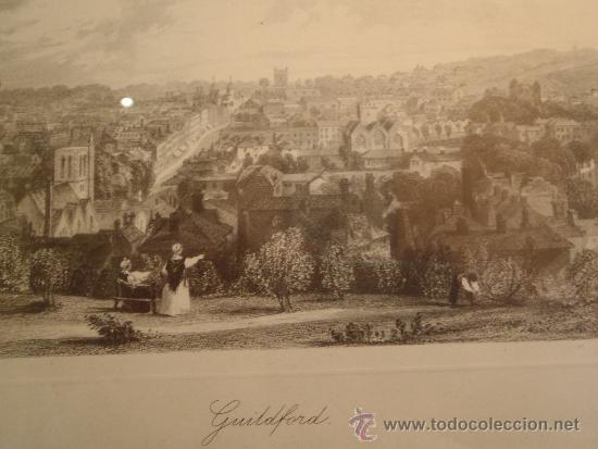 Arte: CUADRO GRABADO GUILDFORD 37 X 32 - Foto 1