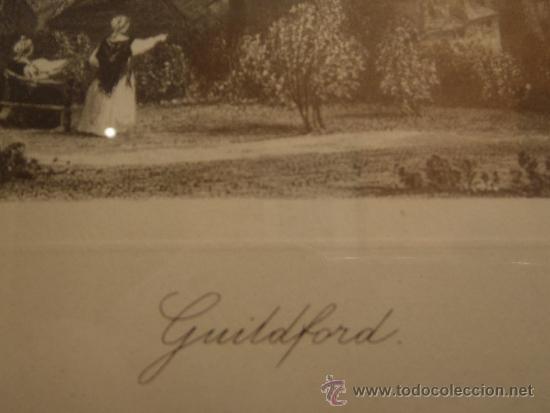 Arte: CUADRO GRABADO GUILDFORD 37 X 32 - Foto 3
