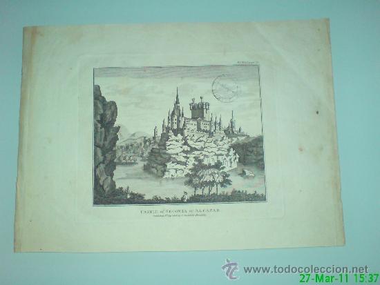 Kunst: CASTLE OF SEGOVIA OR ALCAZAR. 1808