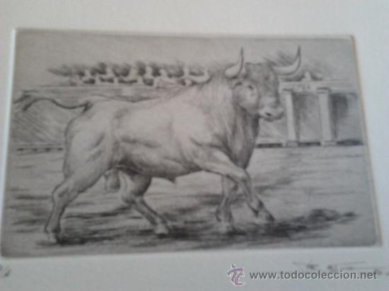 Kunst: Grabado 12,5X8 cm, en papel de 28X19 cm