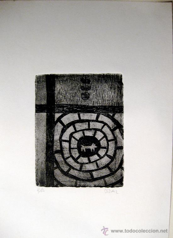 Arte: FRANCESC VIDAL GRABADO ORIGINAL - Foto 1
