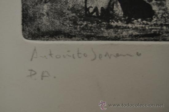 Arte: Anto&ntilde;ito Serrano. Aguafuerte, PA. - Foto 2