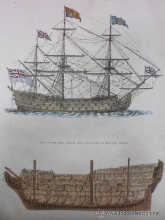 Arte: Barco de Guerra, 1786, W. Chambers - Foto 1