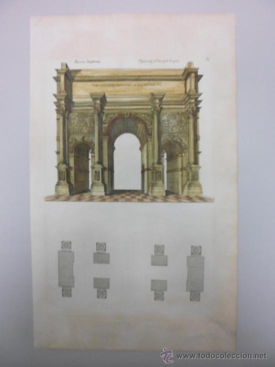 Arte: Arco del emperador romano Septimo Severo, 1679, Sandrart - Foto 5