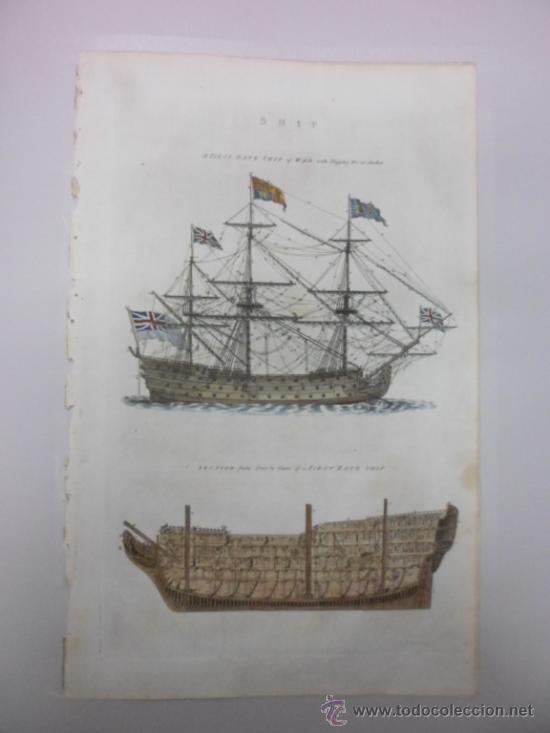 Arte: Barco de Guerra, 1786, W. Chambers - Foto 4