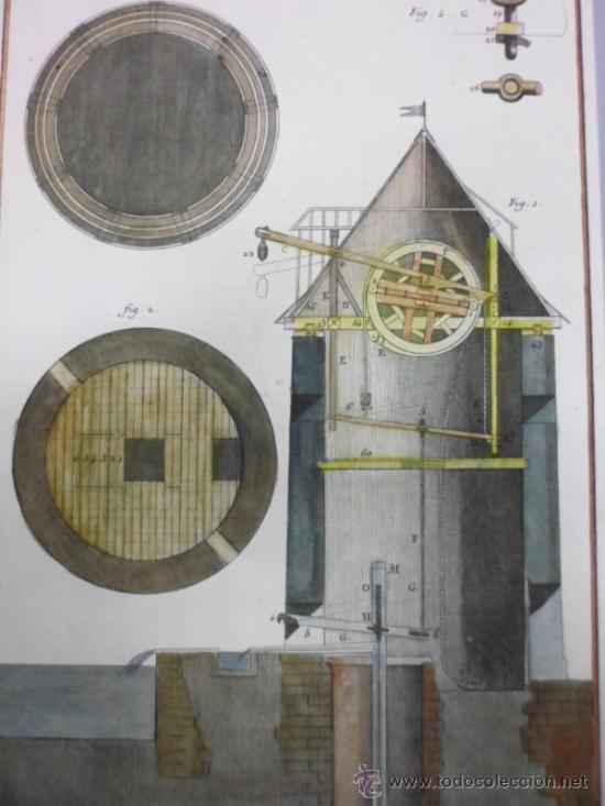 Arte: Molino Hidr&aacute;ulico de Agua, 1771, Diderot - Foto 3