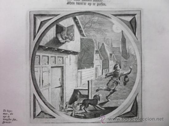 Arte: El buf&oacute;n y escena de la vida cotidiana, 1680, J. Cats - Foto 5