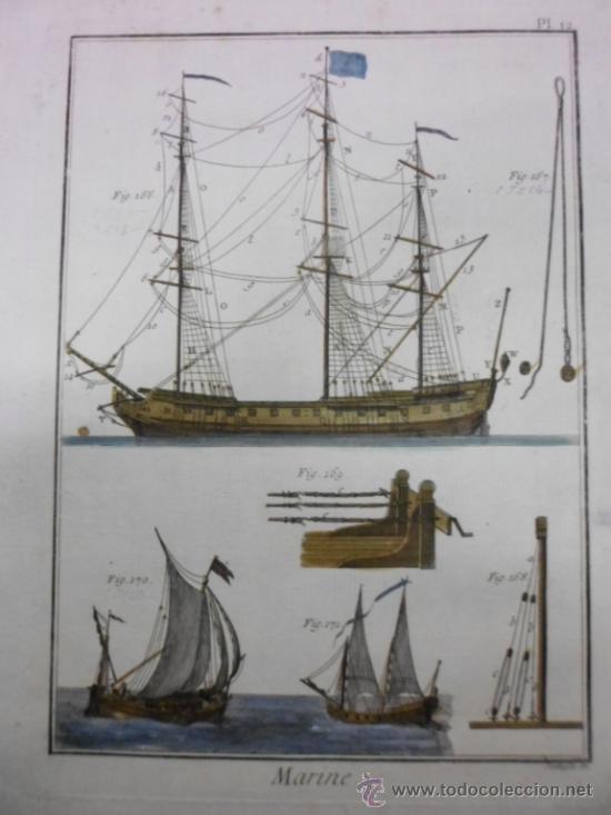 Arte: Diferentes tipos de velas de barcos II 1760, Bernard - Foto 1