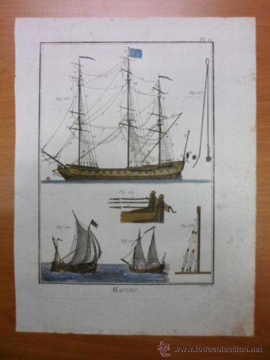 Arte: Diferentes tipos de velas de barcos II 1760, Bernard - Foto 2