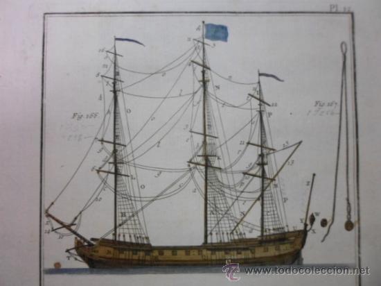 Arte: Diferentes tipos de velas de barcos II 1760, Bernard - Foto 4