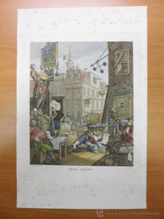 Arte: La calle de la cerveza, 1784, William Hogarht - Foto 2