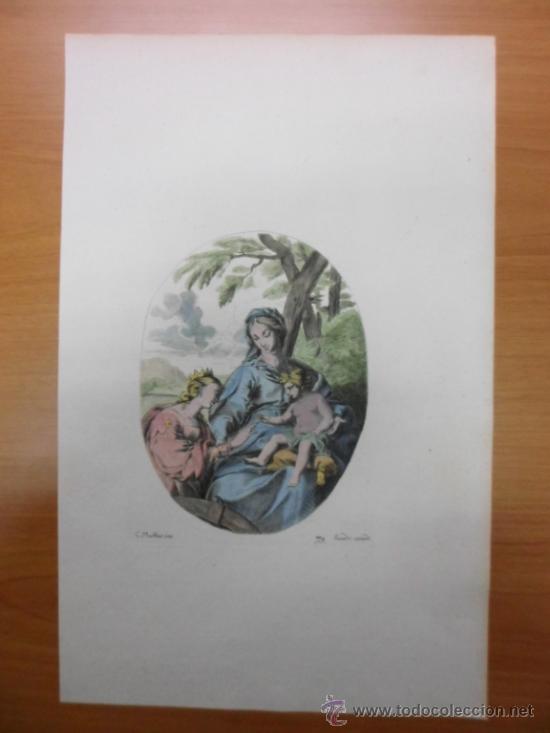 Arte: Mujer con ni&ntilde;o en brazos, 1679, Sandrart - Foto 2