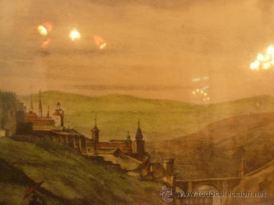 Arte: antiguo grabado toledo - Foto 4
